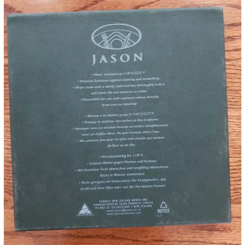 Set of 6 Jason Round Placemats Australian Animals Wakefield Cork Backed w/‎ Box